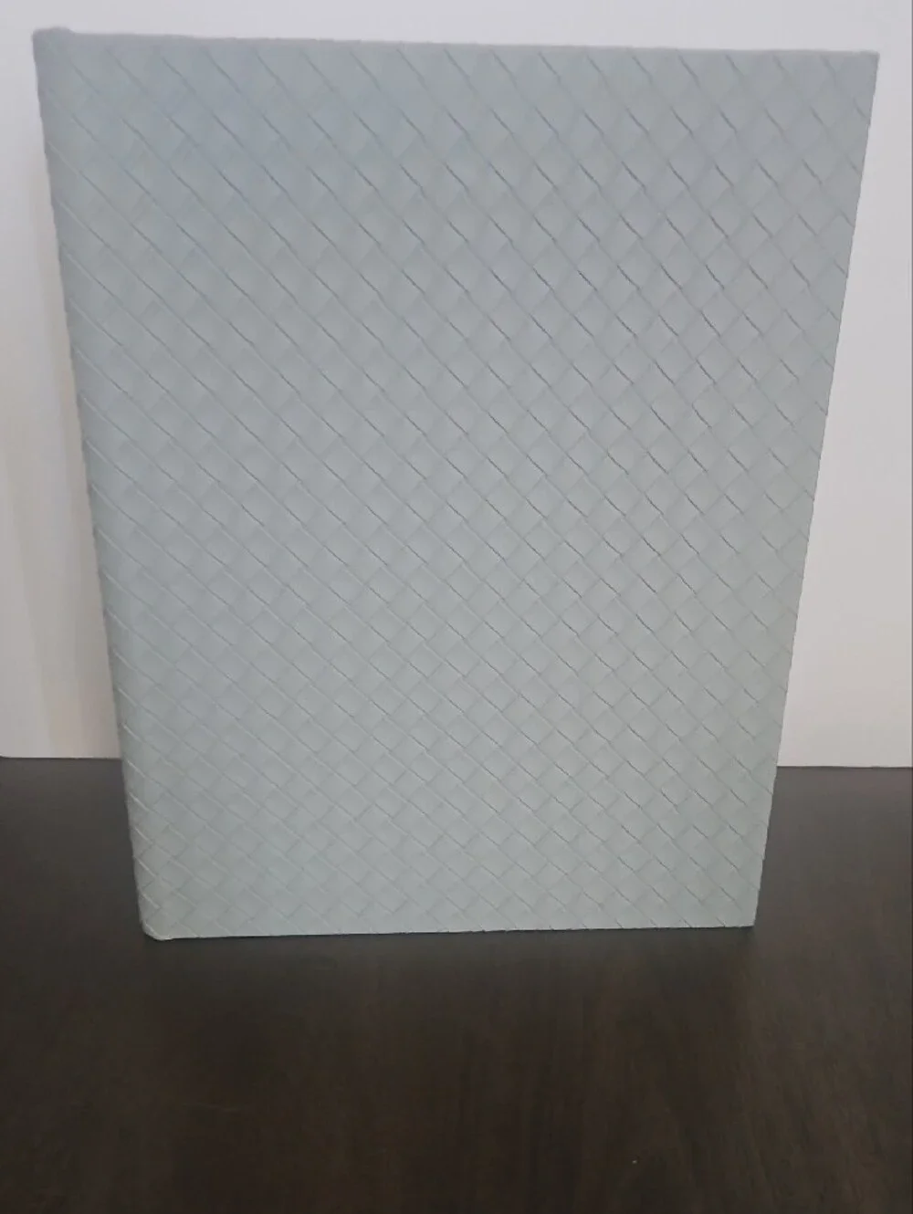 Kirkland Home Light Blue Gray Woven Decorative Storage Book Boxes - Set of 2